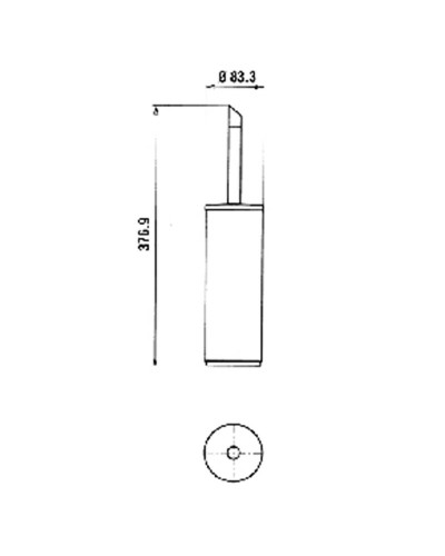 Ершик для унитаза Paini Morgana 73CR061 Хром