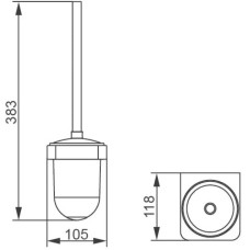 Туалетный ёршик подвесной Aquanet 00187079