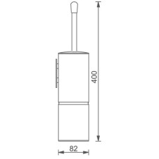Туалетный ёршик подвесной Aquanet 00195653