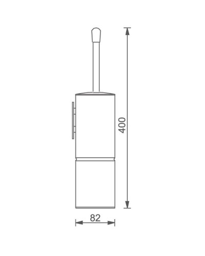 Туалетный ёршик подвесной Aquanet 00195653