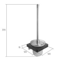 Ершик для унитаза Bronze de Luxe Forest 10706G Орех Золото матовое
