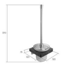 Ершик для унитаза Bronze de Luxe Forest 10706G Орех Золото матовое