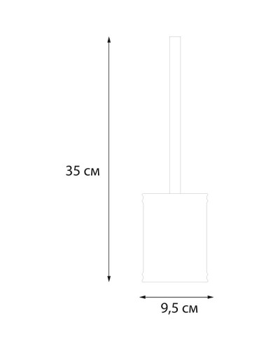 Ершик для унитаза Fixsen Star FX-610-5 Белый