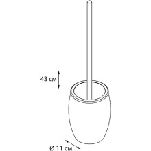 Ершик для унитаза Fixsen Snow FX-260-5 Хром матовый