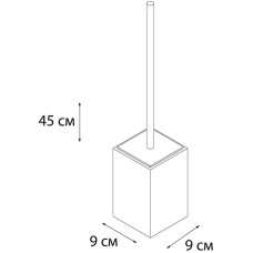 Ершик для унитаза Fixsen Sole FX-301-5 Бежевый Хром
