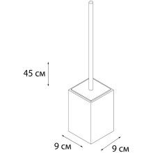 Ершик для унитаза Fixsen Gusto FX-300-5 Хром Бирюзовый