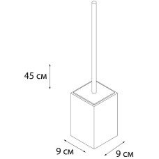 Ершик для унитаза Fixsen Gusto FX-300-5 Хром Бирюзовый