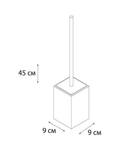 Ершик для унитаза Fixsen Gusto FX-300-5 Хром Бирюзовый