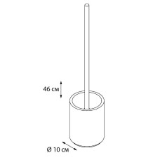 Ершик для унитаза Fixsen Rich FX-251-5 Золото, бежевый