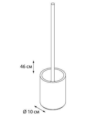 Ершик для унитаза Fixsen Rich FX-251-5 Золото, бежевый