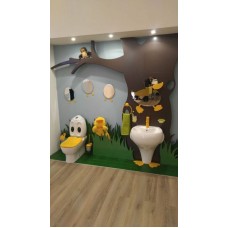 Ершик для унитаза Creavit Ducky BR20216Y Желтый