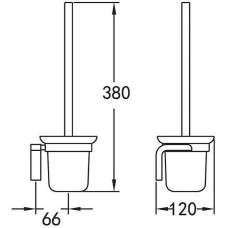 Ершик для унитаза Cezares Ultima CZR-F-8932 Хром