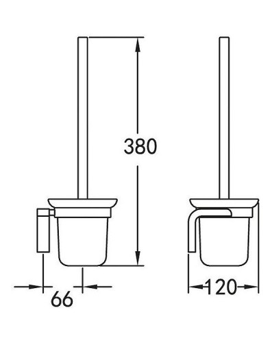 Ершик для унитаза Cezares Ultima CZR-F-8932 Хром