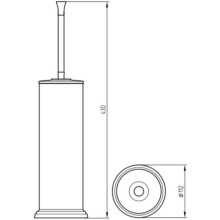 Ершик для унитаза Migliore Fortuna 27723 Хром