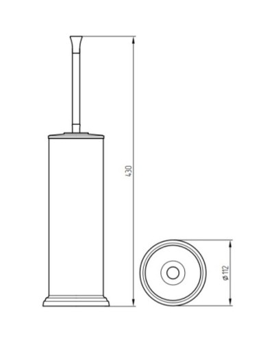 Ершик для унитаза Migliore Fortuna 27723 Хром