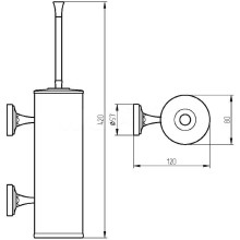 Ершик для унитаза Migliore Fortuna 27728 Хром