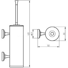 Ершик для унитаза Migliore Fortuna 27729 Бронза
