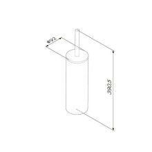 Ершик для унитаза AM.PM Sense L A7433500 Сталь