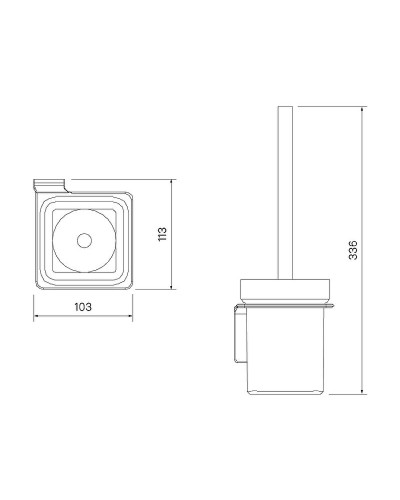 Ершик для унитаза Iddis Slide SLIGMG0i47 Графит матовый