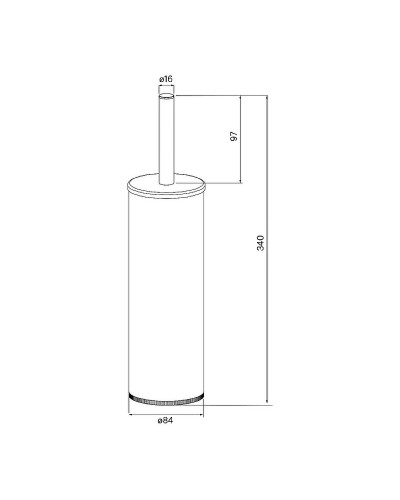 Ершик для унитаза Iddis BRUBR0i47 Сатин