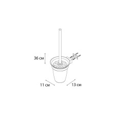 Ершик для унитаза Fixsen Trend FX-97813 Черный