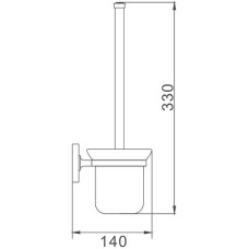 Ершик для унитаза Haiba HB1910 Хром