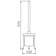 Ершик для унитаза Haiba HB905 Хром