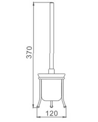 Ершик для унитаза Haiba HB905 Хром