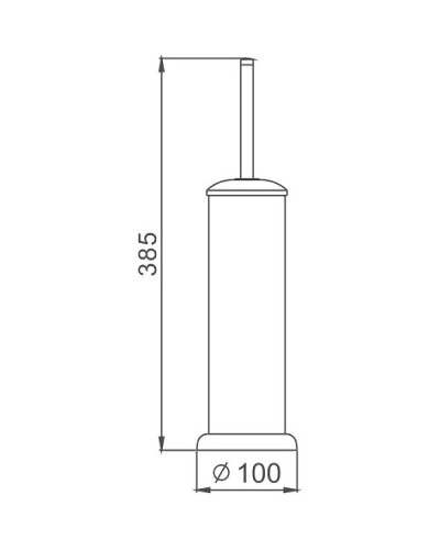 Ершик для унитаза Haiba HB901 Хром
