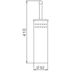Ершик для унитаза Haiba HB902 Хром