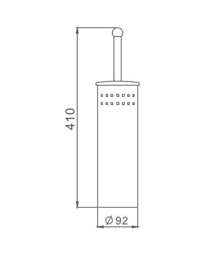 Ершик для унитаза Haiba HB902 Хром