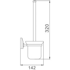 Ершик для унитаза Haiba HB1610 Хром