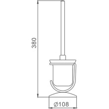 Ершик для унитаза Haiba HB910 Хром
