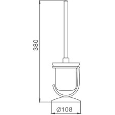 Ершик для унитаза Haiba HB910 Хром