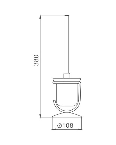 Ершик для унитаза Haiba HB910 Хром