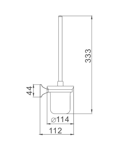 Ершик для унитаза Haiba HB8510 Хром
