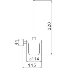 Ершик для унитаза Haiba HB8610 Хром