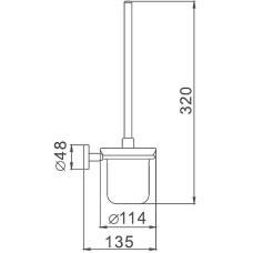 Ершик для унитаза Haiba HB8710 Черный