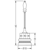 Ёршик светлое золото/белый Devon&Devon Dorothy 2DOR417OT