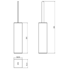 Ершик для унитаза Boheme 10949-G Золото