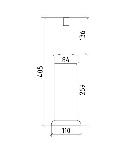 Ершик для унитаза Boheme Royal Cristal 10928-BR-B Бронза