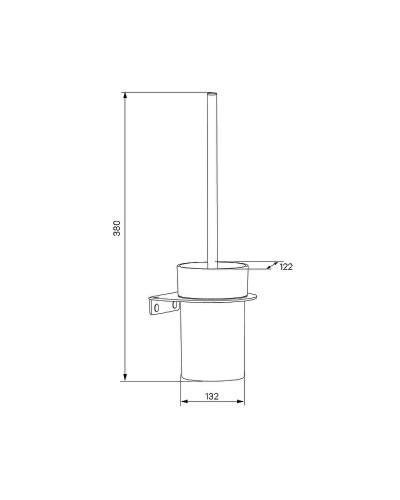 Ершик для унитаза Iddis NOAWTG0i47 Белый матовый