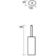 Ершик для унитаза Kerasan Nolita 922530 Белый матовый