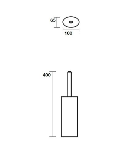 Ершик для унитаза Kerasan Nolita 922530 Белый матовый