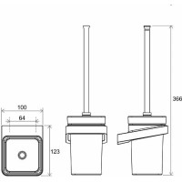 Держатель для ершика Ravak 10° X07P566 Черный матовый