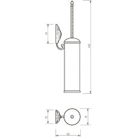 Ершик для унитаза Migliore Cleopatra 16659 Хром