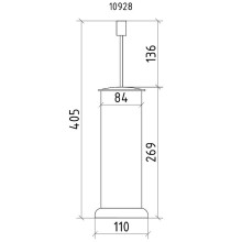 Ершик для унитаза Boheme Royal Cristal 10928-CR-B Хром