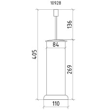 Ершик для унитаза Boheme Royal Cristal 10928-CR-B Хром