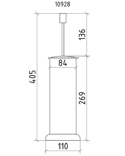 Ершик для унитаза Boheme Royal Cristal 10928-CR-B Хром