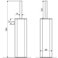 Ершик для унитаза Excellent Riko Gold DOEX.1617GL Золото